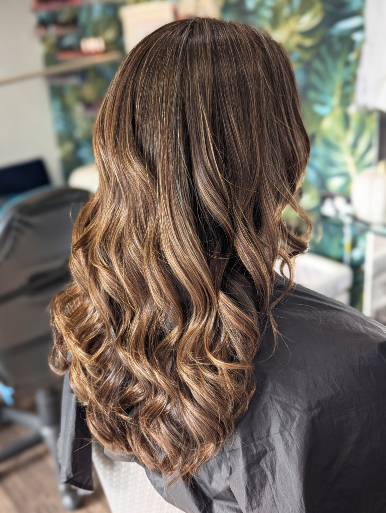 Balayage hair colour at Amy Walker Hair salon in Rugby, Warwickshire
