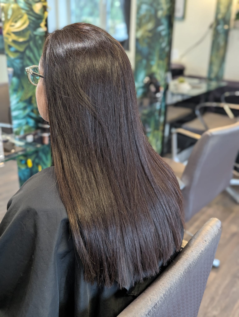 After hair extensions at Amy Walker Hair near Rugby, Warwickshire