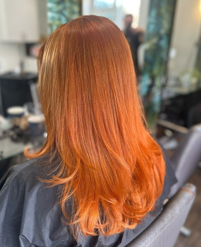 Full head hair colour at Amy Walker Hair salon in Rugby, Warwickshire