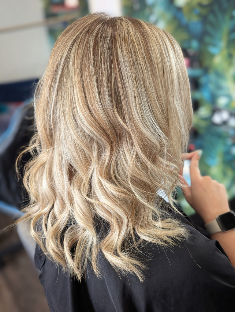 Full head foils highlights at Amy Walker Hair salon in Rugby, Warwickshire