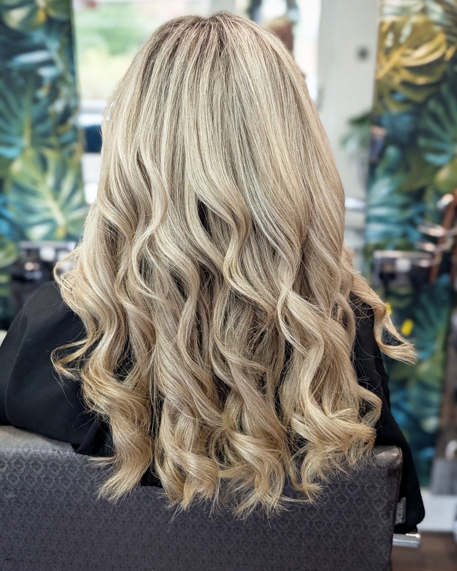 Full head foils with curled finish at Amy Walker Hair salon near Rugby