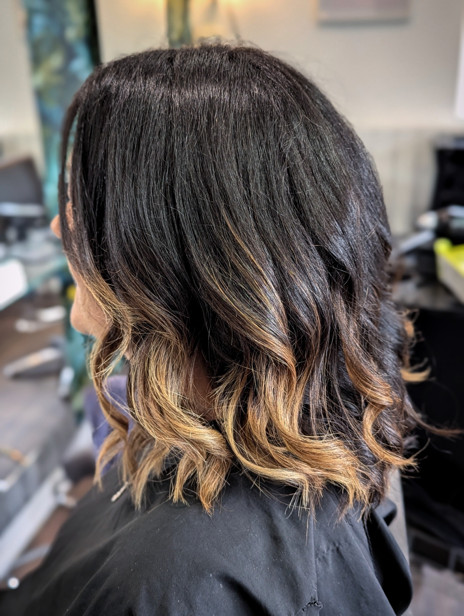 Ombré hair colour at Amy Walker Hair salon near Rugby, Warwickshire