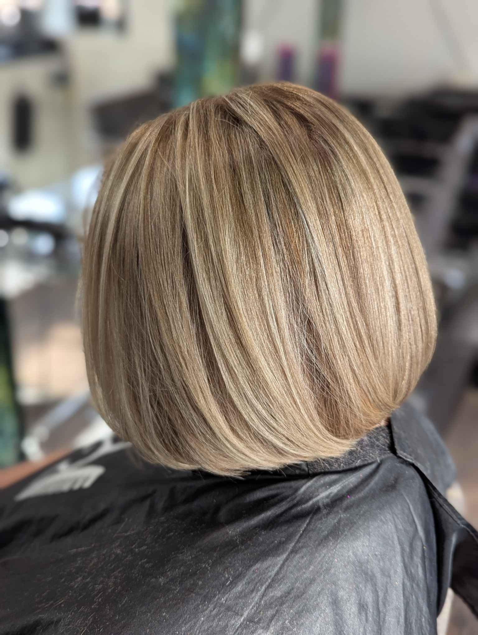 Root tint with foils at Amy Walker Hair salon near Rugby, Warwickshire