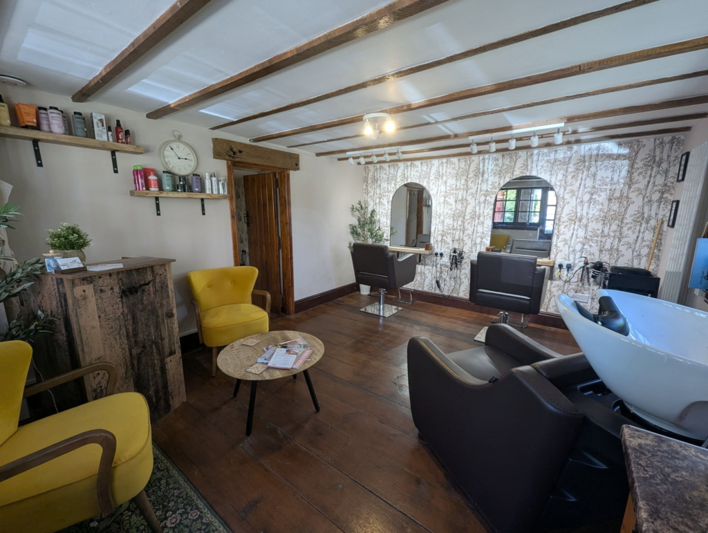 Inside Amy Walker Hair salon at Wharf Farm, Kilsby Lane, Rugby